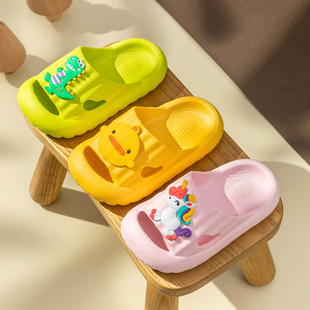 儿童拖鞋夏季男童室内防滑女童卡通中小童宝宝凉拖鞋包头洞洞鞋
