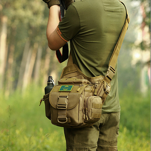 户外大鞍袋包男女单肩包斜挎包战术帆布多功能单反相机摄影包