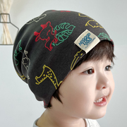 纯棉儿童帽子宝宝秋冬季保暖包头套头帽春秋薄款男女童护耳堆堆帽