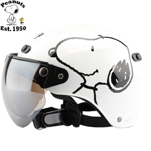 台湾华泰SY-3白色电动哈雷摩托车头盔安全帽男女防晒紫外线夏季