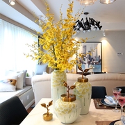 新中式家居陶瓷花瓶摆件客厅电视柜插花欧式跳舞兰餐桌装饰品摆设