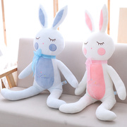 卡通雪白兔长耳兔毛绒玩具公仔，兔兔情侣兔，抱枕靠垫枕头玩偶布娃娃