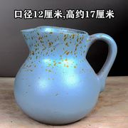 简约复古小口径细高插花花器轻奢多肉法师九尾狐老桩透气粗陶