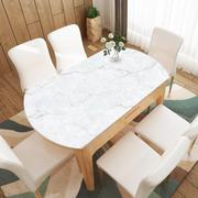 仿大理石纹餐桌垫欧式椭圆软pvc玻璃，桌布防水防油免洗塑料餐桌布