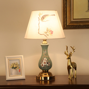 欧式现代简约复古卧室书房客厅触摸陶瓷喂奶灯具装饰台灯田园夜灯