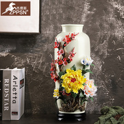 ZPPSN新中式花瓶摆件客厅插花家居书房办公室陶瓷艺术摆设装饰品