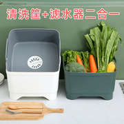 厨房沥水篮洗菜盆家用大号沥水盆，滴漏盆洗碗盆，水果盆塑料移动水槽