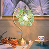 蒂凡尼花瓣装饰台灯欧式浪漫创意台灯全铜玻璃婚庆摆件卧室床头灯