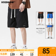 VIISHOW冰丝短裤男士夏季薄款休闲五分裤宽松潮牌速干篮球运动裤