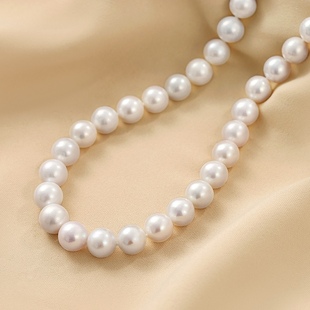S925银淡水珍珠挂链无核珍珠项链高级感时尚气质网红短款锁骨链女