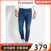 ferrante费兰特秋季男士时尚磨白修身直筒，牛仔裤6146-50