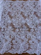 刺绣蕾丝面料白色 DIY装饰辅料 新娘婚纱礼服服装材料