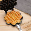 家用爱心waffle燃气华夫饼，模具松饼机双面，锅蛋糕烤盘格子饼机
