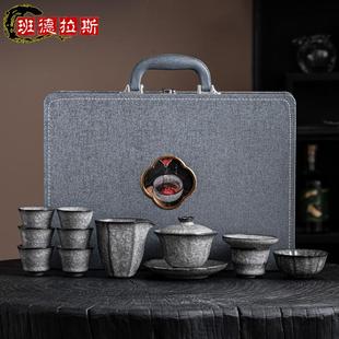 冰裂釉茶具套装高档礼盒装家用中式茶壶盖碗功夫茶具办公室会客