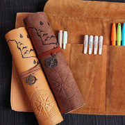 韩版创意初中生笔帘卷笔袋，男生女孩简约文具盒大容量，小学生铅笔袋