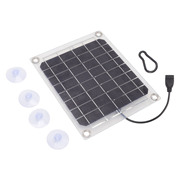 太阳能板单晶硅双面发电透明板带，usb母头充电手机，充电宝户外发电