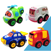 儿童小汽车警察消防玩具耐摔惯性车1女男孩3岁2宝宝益智飞机婴儿