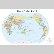 世界地图英文电子版设计素材文件