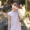 儿童旗袍2024夏洋气(夏洋气，)旗袍小童短袖，复古中国风连衣裙女宝宝夏装