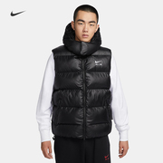 耐克/NIKE男子运动休闲防风保暖连帽棉马甲背心FD6428-010-065