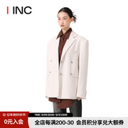 YCH 设计师品牌 IINC 23PF双层衬衫西装外套女双色西服 杨紫同款