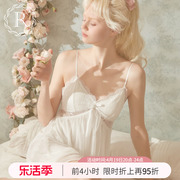 rosetree吊带睡裙女夏季蕾丝，性感纯欲公主，风带胸垫睡衣2023年