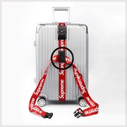 出国出境TSA海关密码锁行李箱捆绑带潮十字打包带旅行托运加固带