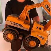 儿童玩具汽车超大号工程挖掘机，男孩宝宝挖土机，翻斗搅拌吊模型
