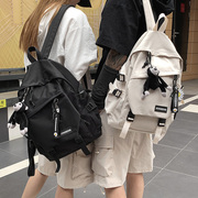 书包女韩版高中大容量百搭双肩包男大学生，时尚潮流ins风情侣背包