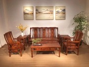 刺猬紫檀红木明式沙发新中式家具花梨木，小户型实木客厅会客室原木