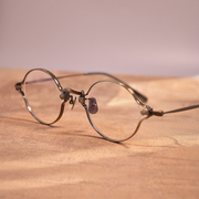 独领风骚日系复古眼镜 男女纯钛个性高级小圆框艺术设计人潮镜框