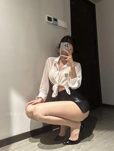 辣妹日记CL女秘书诱惑角色扮演教师衬衫皮裙性感套装制服做你的猫