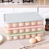 冰箱鸡蛋收纳保鲜盒，24格鸡蛋格蛋托厨房，带盖防尘食物收纳盒