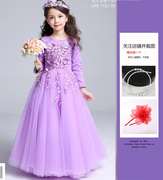 2021年韩版儿童礼服公主裙花童，女童婚纱裙蓬蓬裙钢琴主持演出服