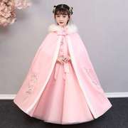 女童连衣裙7公主洋气8儿童中国风古装，5岁6汉服超仙2021秋冬季