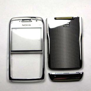 诺基亚nokiae71手机外壳，含前壳镜面后盖送话盖灰色