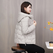 反季2023冬季羽绒棉服女士，短款韩版修身棉衣轻薄加厚棉袄外套
