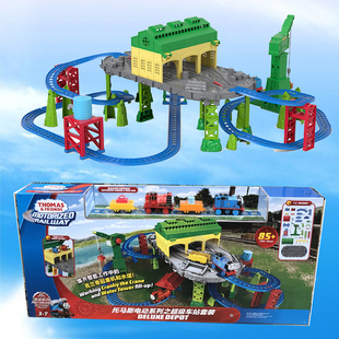托马斯和朋友电动小火车男孩拼装轨道玩具礼物套装FJK21超级车站