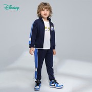 迪士尼童装男童套装外套长裤，秋帅气米奇男孩校园服运动潮酷2件套