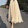 仙女8米超大摆波浪，边时尚流沙裙子金丝雪纺，闪闪珠光半身长裙