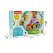 FisherPrice费雪缤纷动物叠叠车6-36个月婴幼儿童玩具节日礼物品