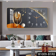 钟表挂钟客厅装饰画 挂钟入户玄关装饰画钟表餐厅挂钟2022