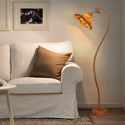 美式客厅沙发卧室荷叶落地灯中国风复古民宿茶室创意个性装饰灯