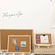 片片吖软木板留言板挂式简约实木框，背景照片墙个性创意图钉板