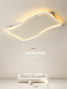 极简客厅灯吸顶灯2021年长方形大灯大气北欧现代简约灯具led