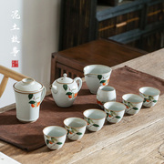 景德镇功夫茶具整套事事，如意陶瓷家用手工，瓷器盖碗茶杯喝茶套装