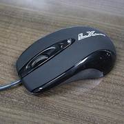 力胜LX-305有线黑色游戏光电鼠标办公笔记本usb送鼠标垫 店铺