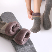 厚袜子男冬季地板睡眠女月子，产后雪地袜加绒，加厚冬天男士保暖棉袜