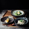 日式意面盘陶瓷盘创意双耳盘子家用菜盘餐具沙拉盘大号圆盘餐盘子