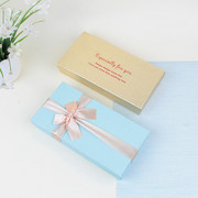 空盒定制色丝巾盒钱包礼物盒长方形纸盒蝴蝶结 节庆日礼物盒